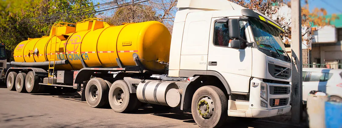 Camión de transporte de Multiquímica