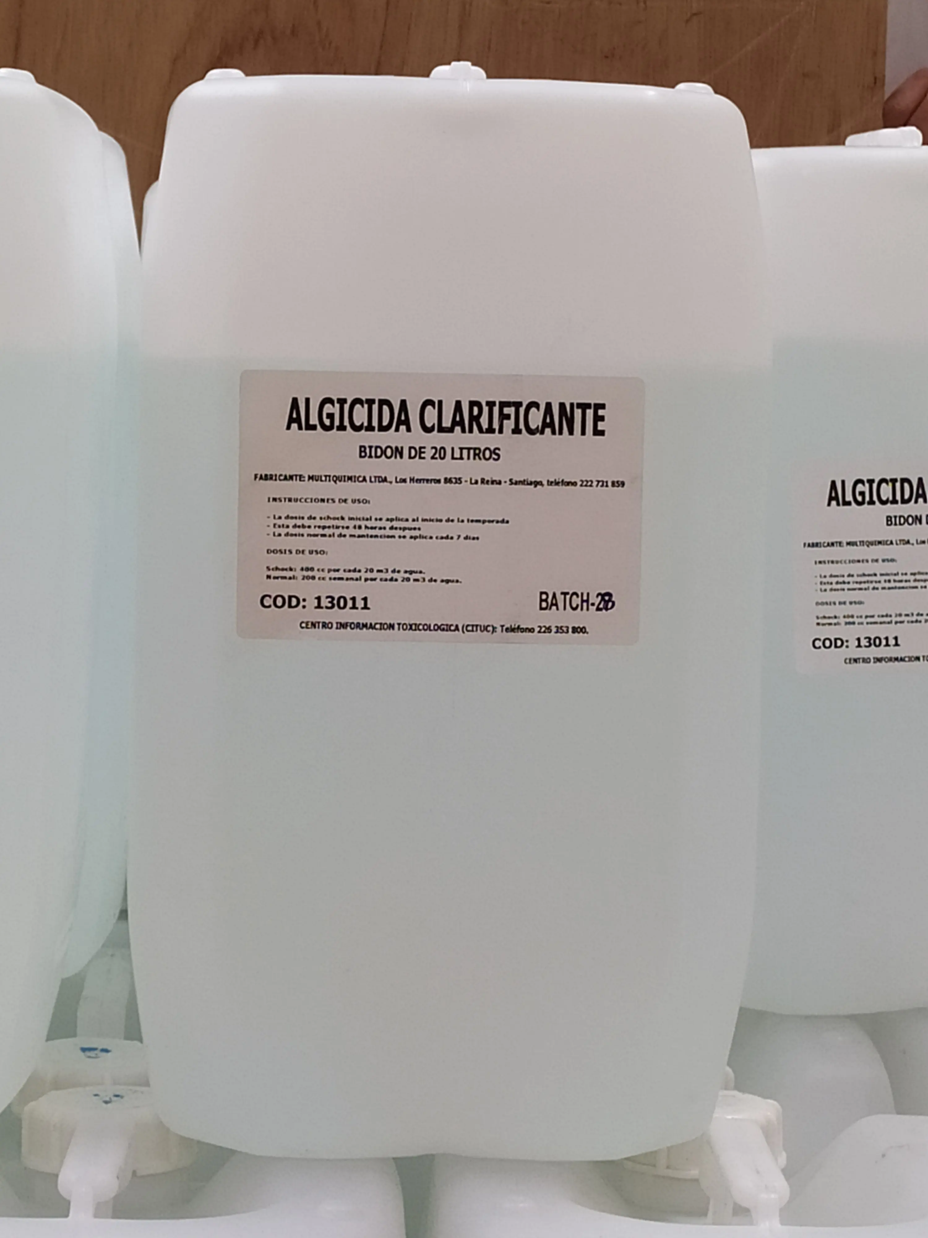 Algicida Clarificante Bidón 20 litros