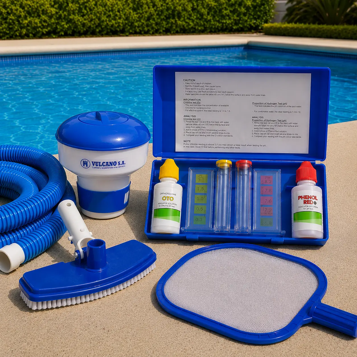 Accesorios y artículos para mantención de piscinas Multiquímica