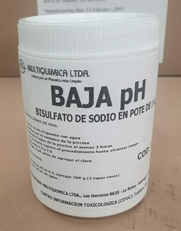 Baja ph de 1 kilogramo Multiquímica