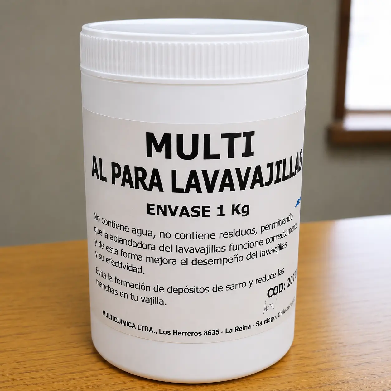 Sal lavavajillas e industrial Multiquímica