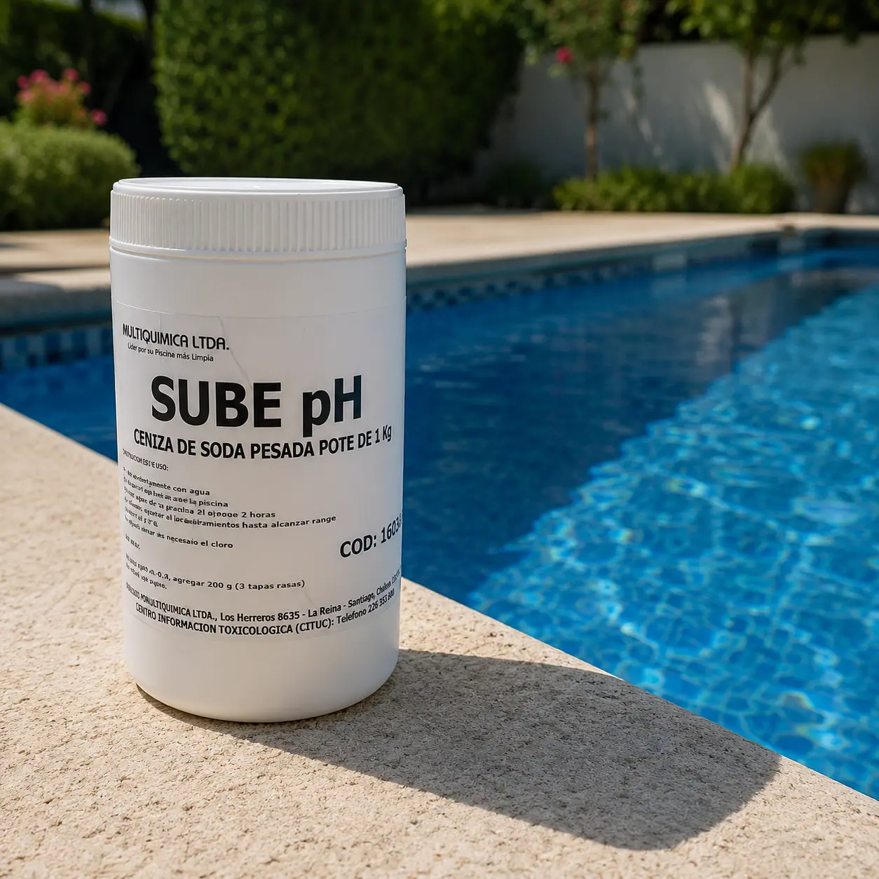Sube pH para piscinas Multiquímica